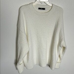 Women's Cozy Cream fuzzy Oversized Sweater